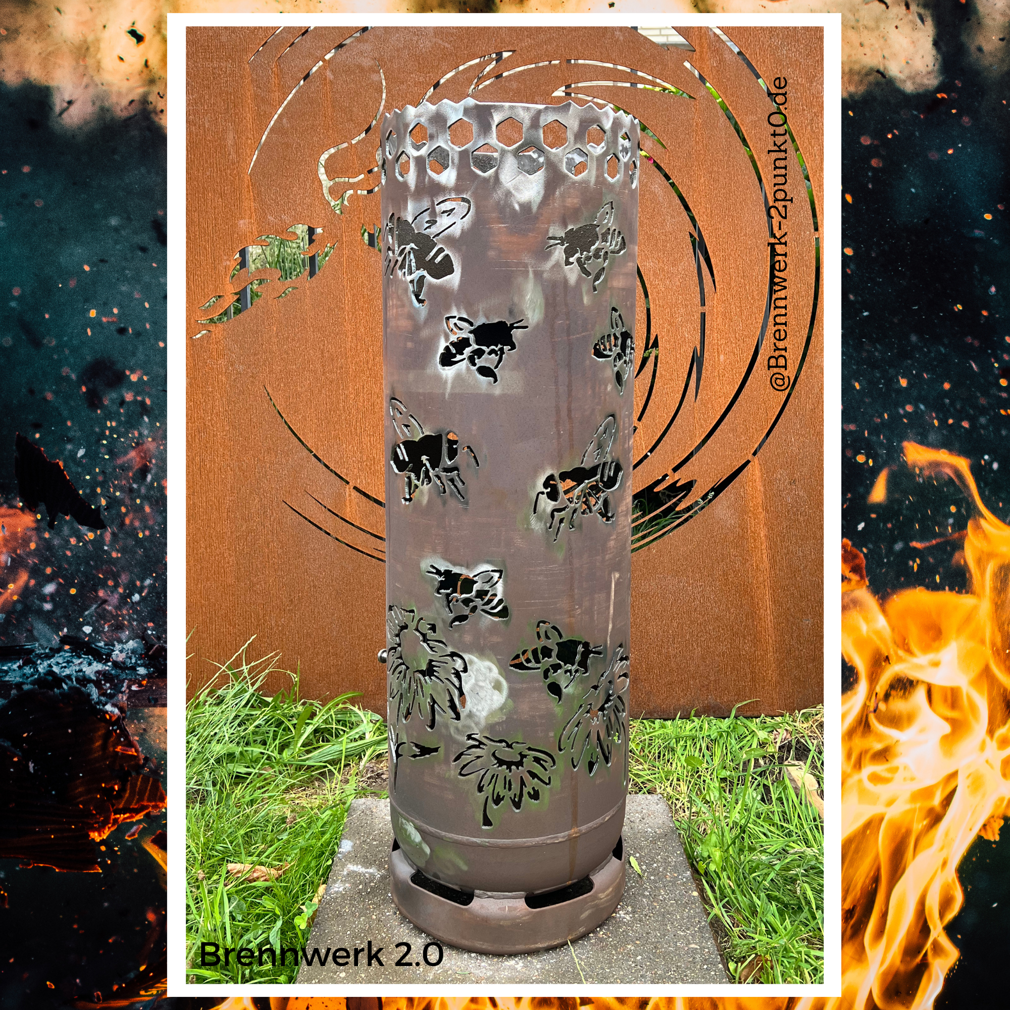 Feuerkorb – Bienen