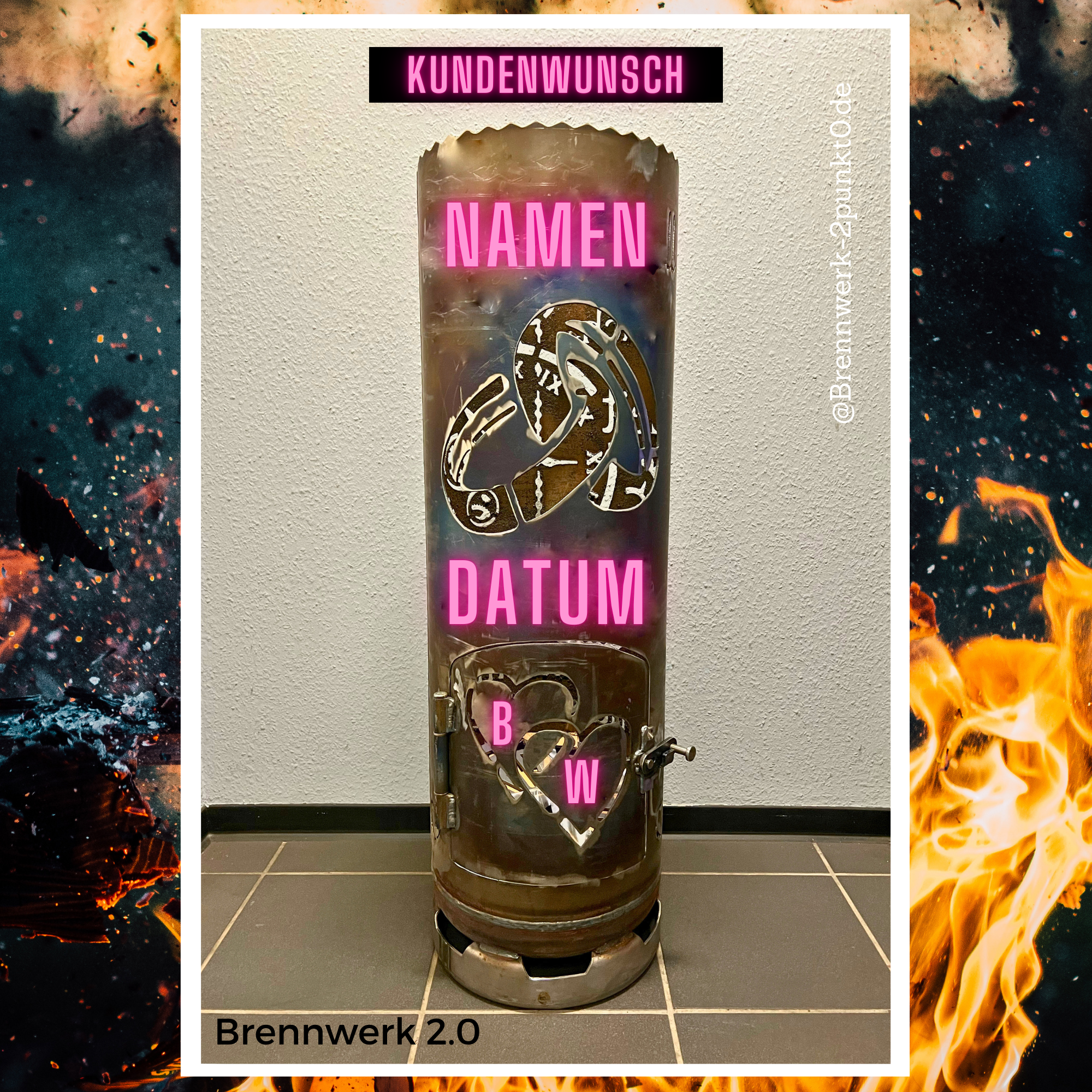 Feuerkorb - Zeit mit Dir❤️Hochzeit