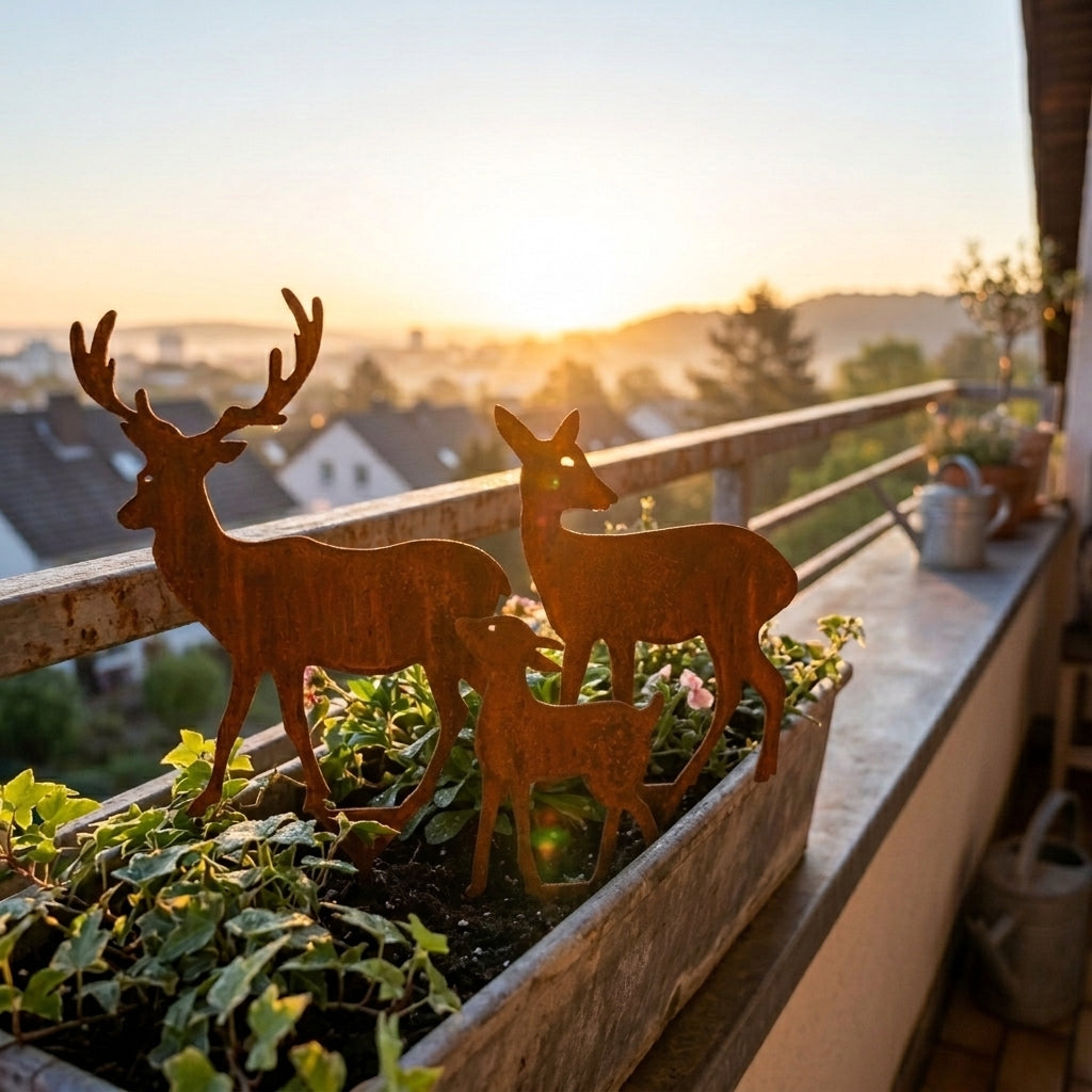 Hirsch und Rehfamilie 3er Set