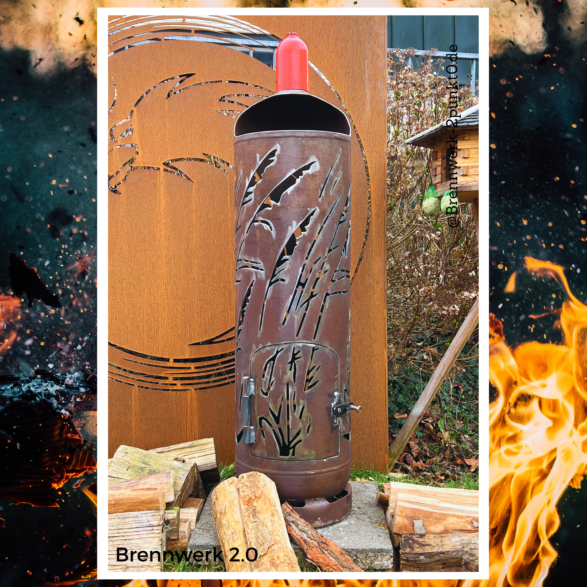 33kg Feuertonne - Dünengras umlaufend