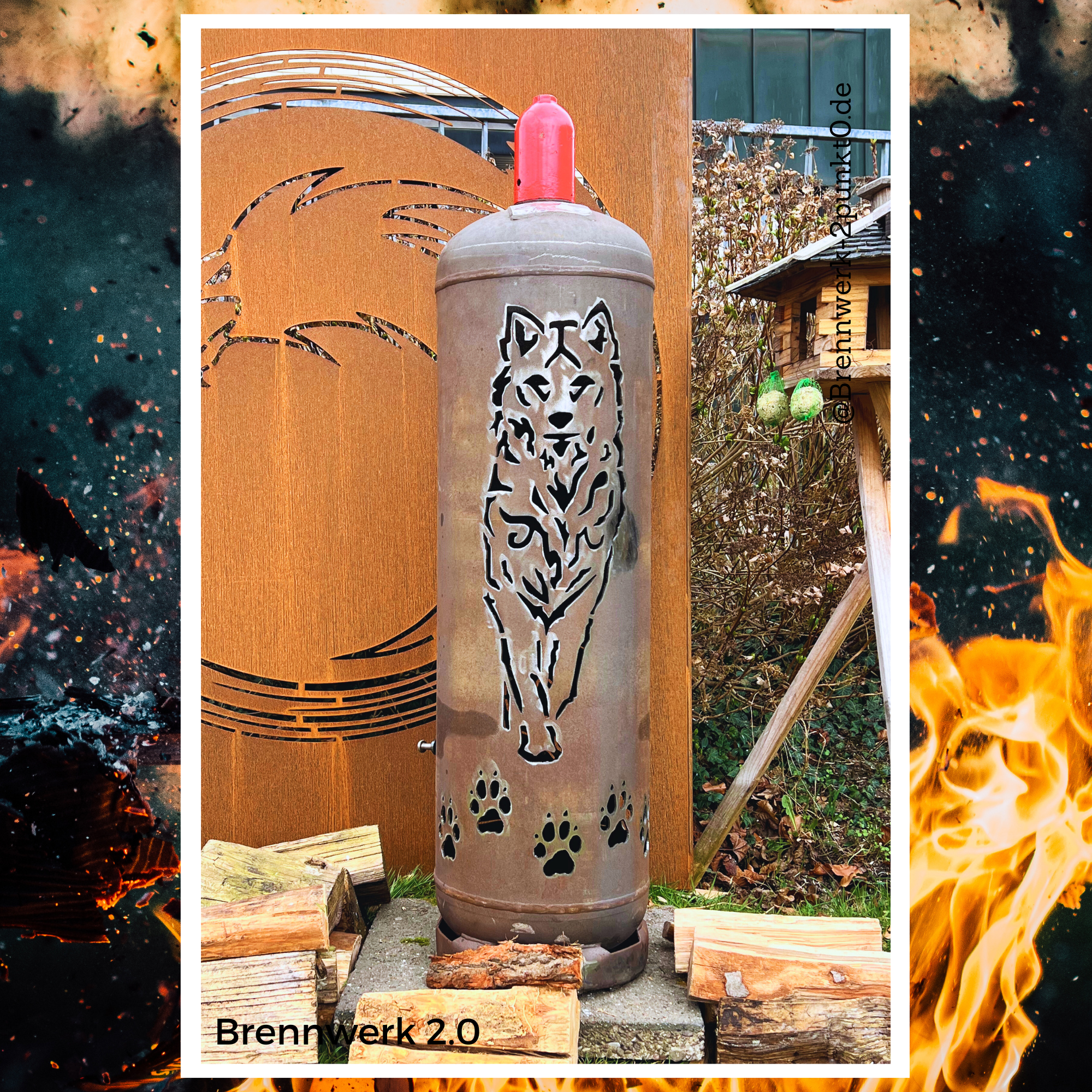 33kg Feuertonne – Wolf