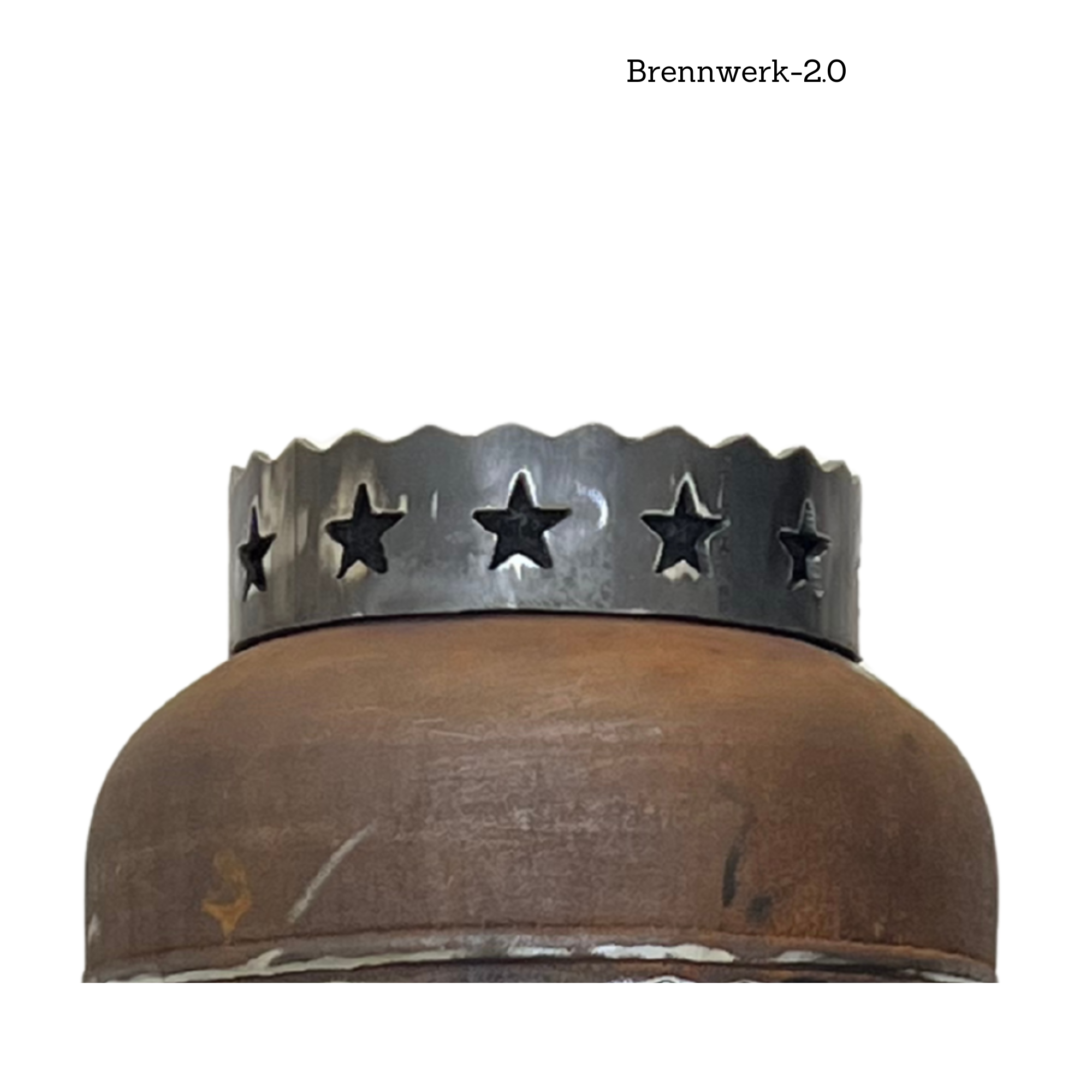 Abnehmbarer Deckel für Feuerkorb Kronendesign-Sterne