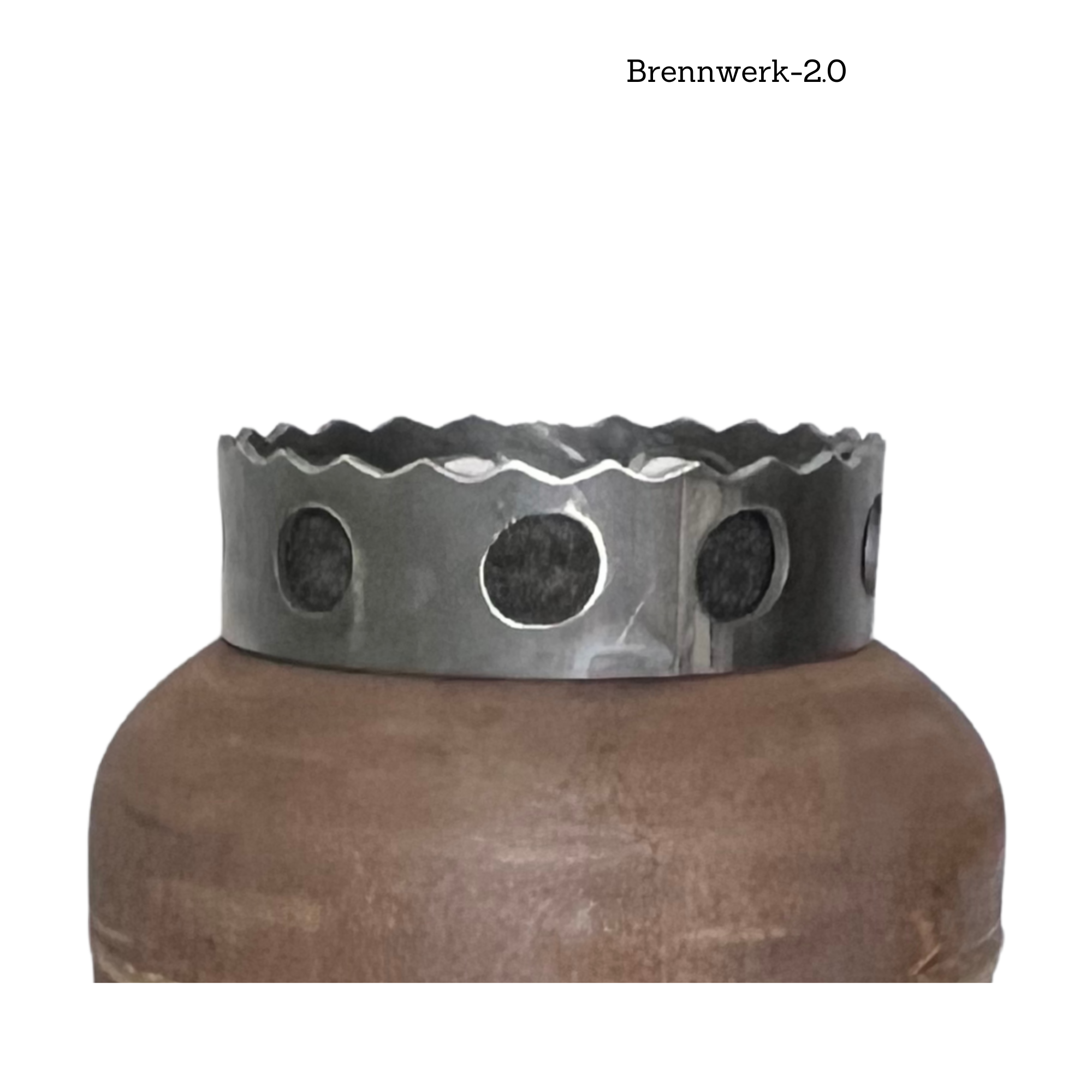 Abnehmbarer Deckel für Feuerkorb Kronendesign-Golfball