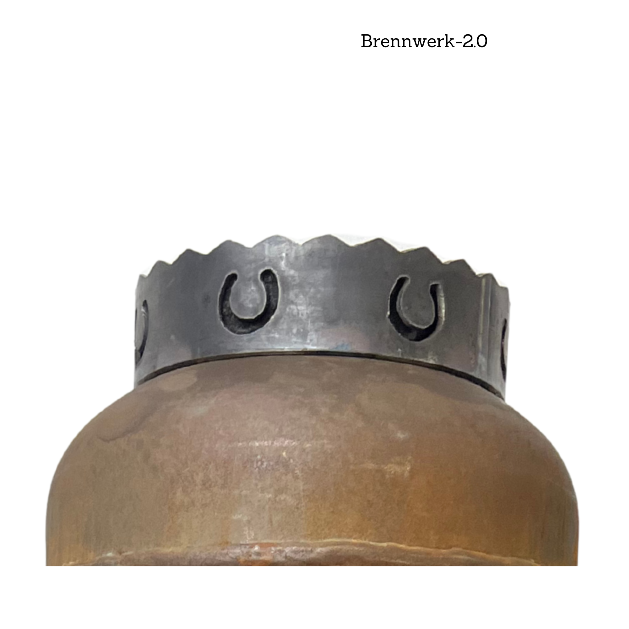 Abnehmbarer Deckel für Feuerkorb Kronendesign-Hufeisen