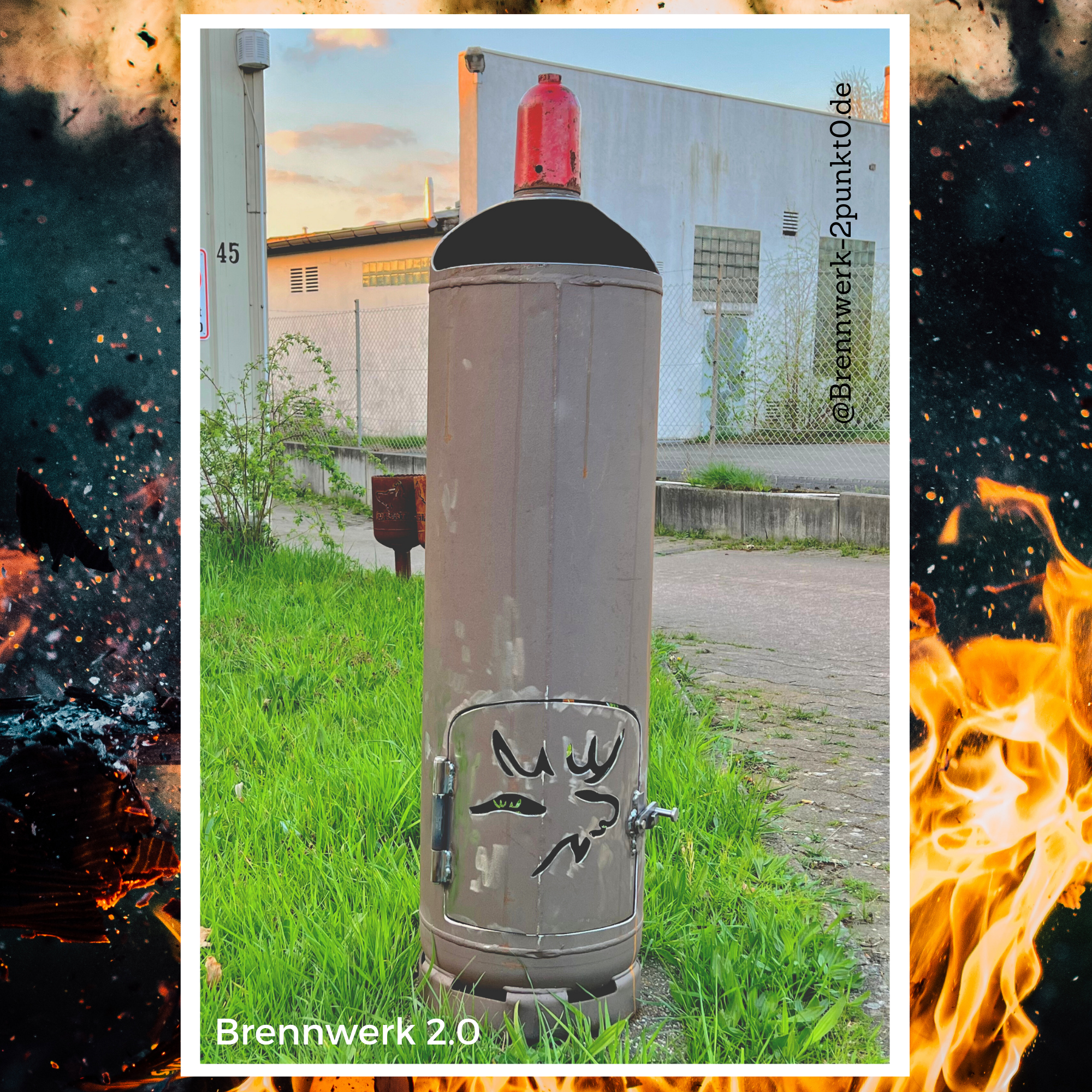 33kg Feuertonne – Elch