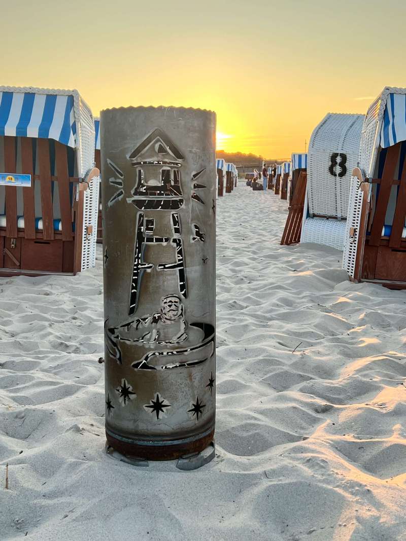 Personalisierter Feuerkorb mit individueller Gravur – Wunschmotiv wird eingebrannt