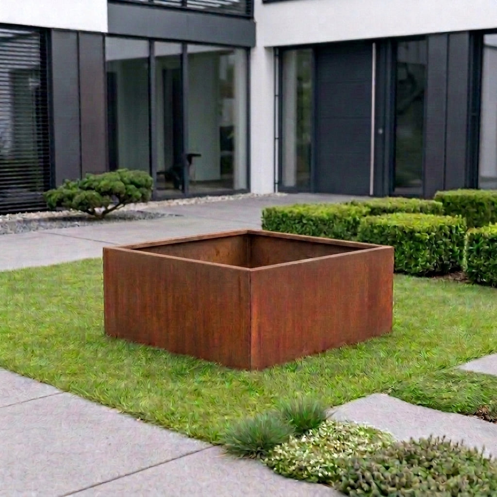 Hochbeet aus Cortenstahl - Ausführung (S-H2)