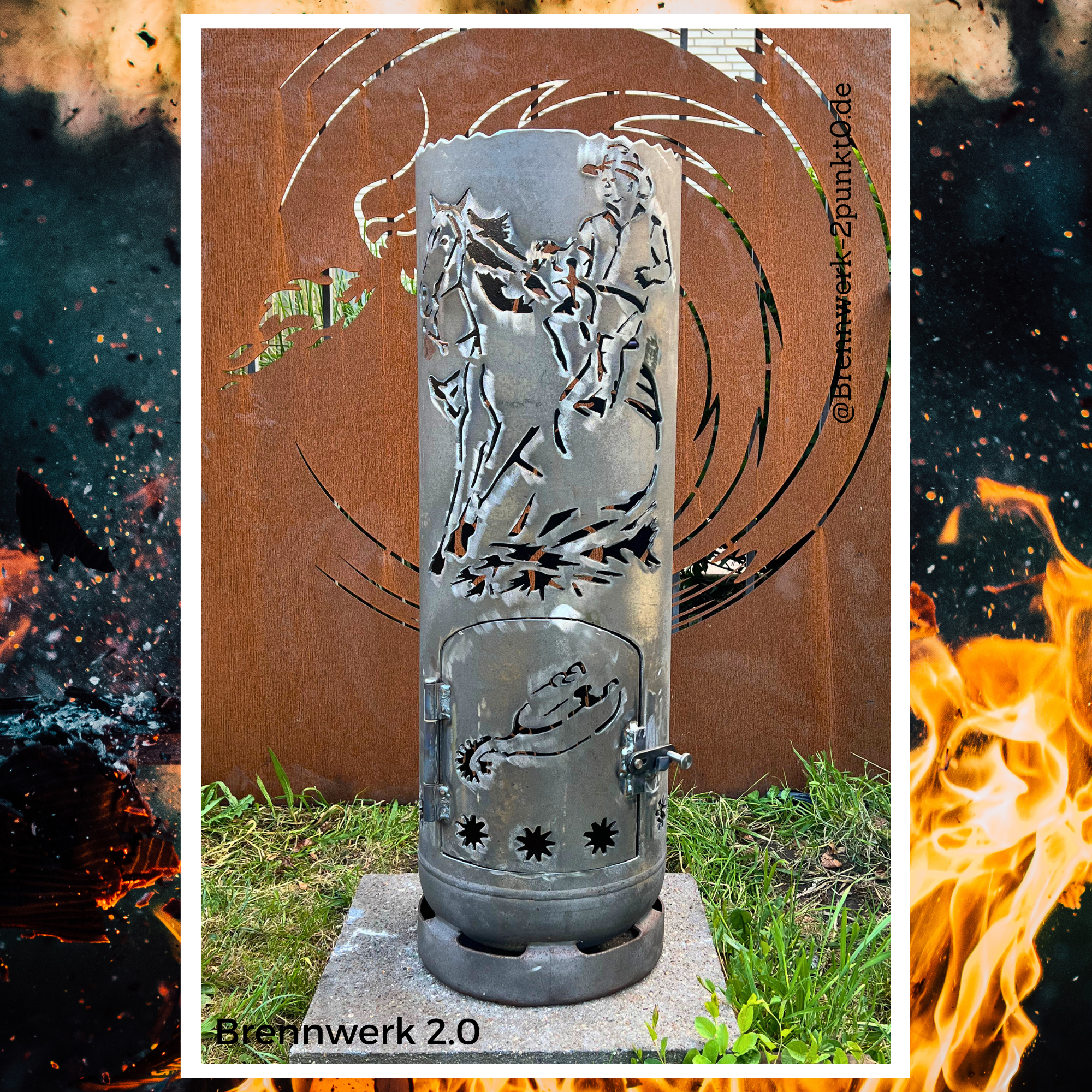 Feuerkorb – Westernpferde