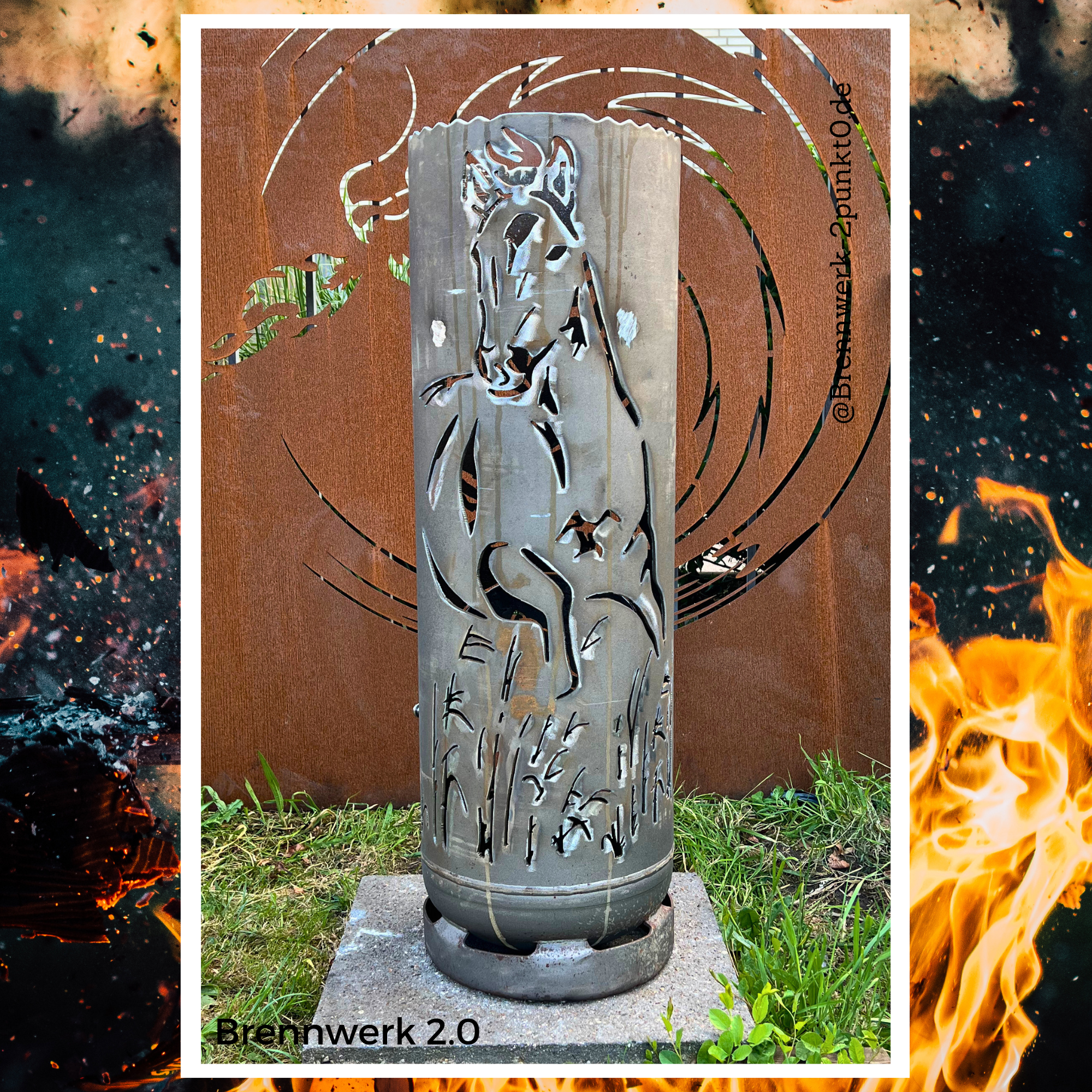 Feuerkorb – Westernpferde