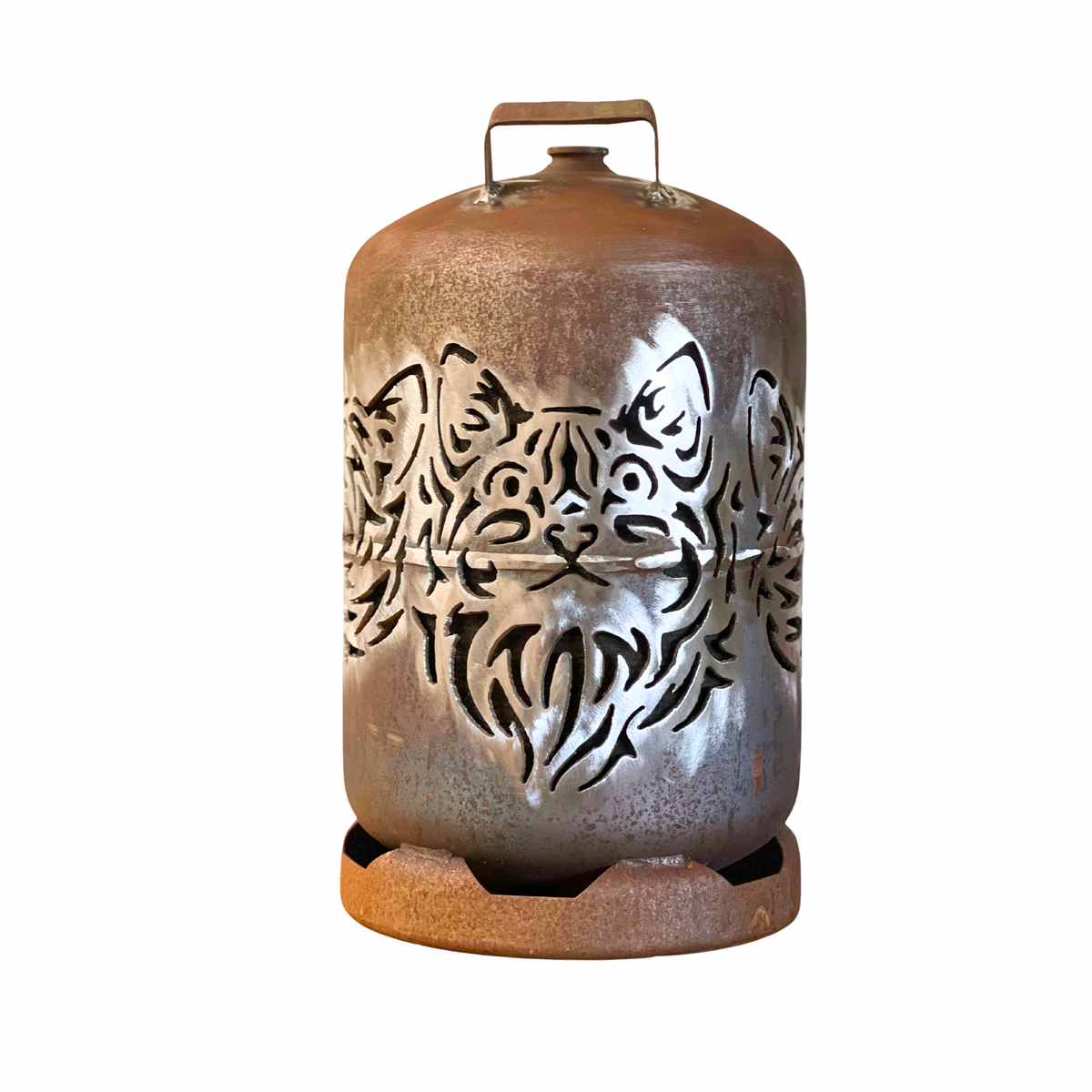 11kg Feuertonne - 3 Katzenköpfe