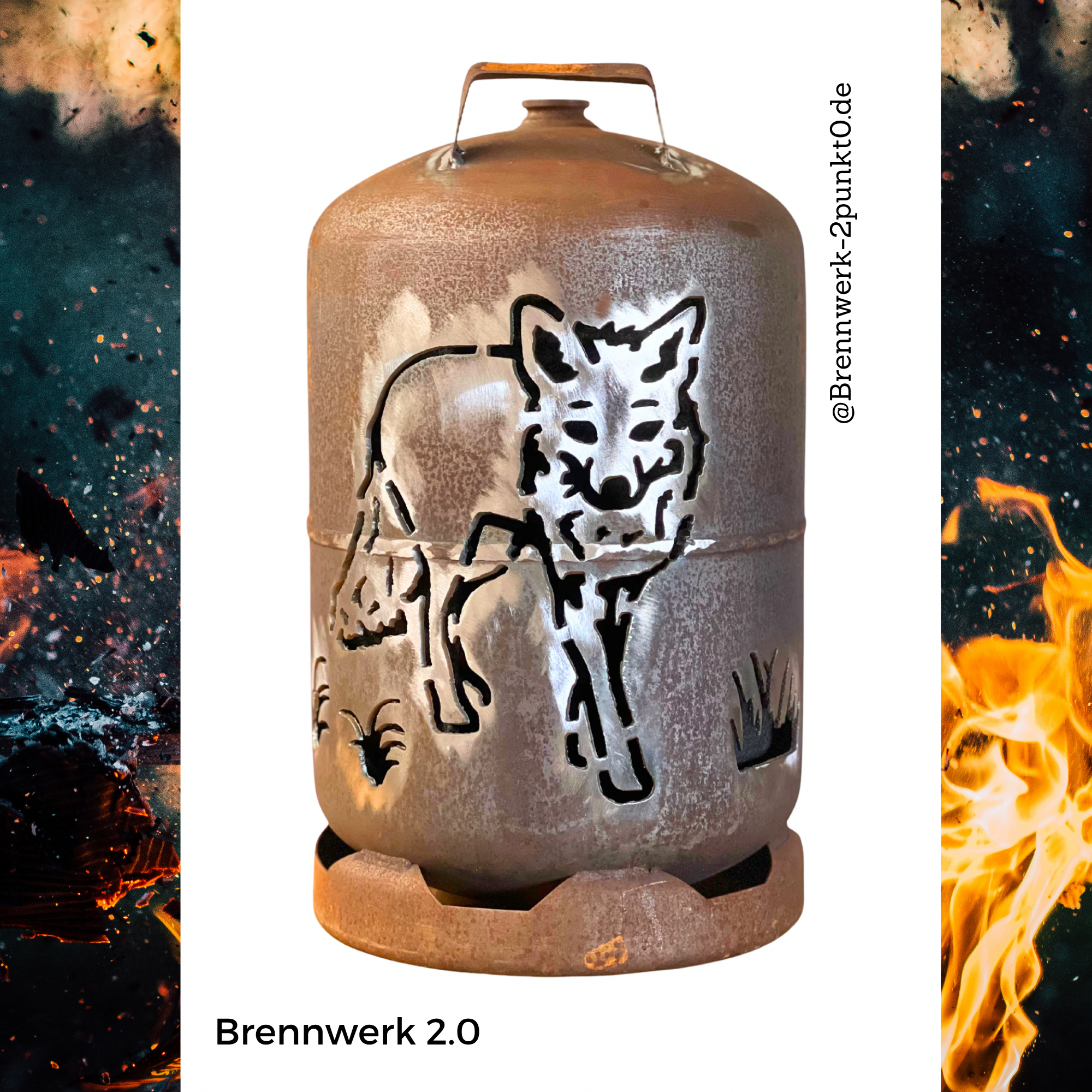 11kg Feuertonne – Fuchs – Brennwerk 2.0
