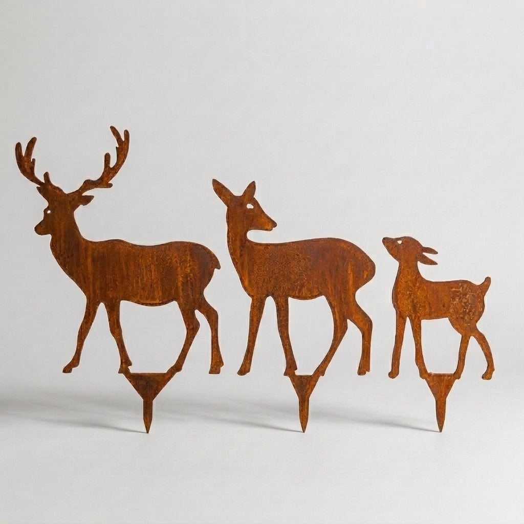 Hirsch und Rehfamilie 3er Set