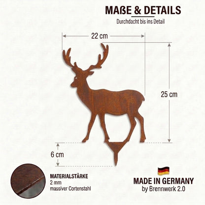 Hirsch und Rehfamilie 3er Set