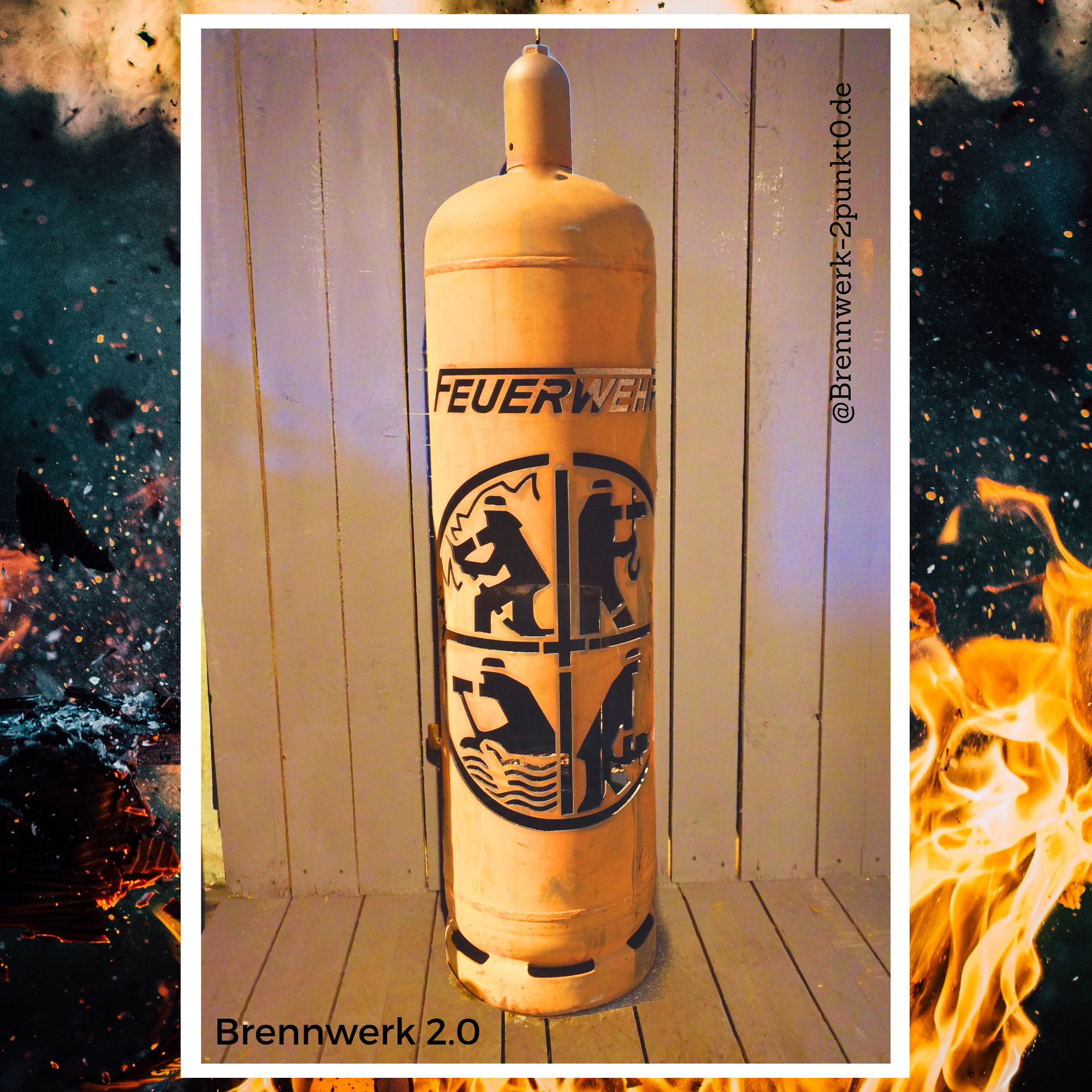 33kg Feuertonne – Feuerwehr / Retten, Löschen, Bergen, Schützen