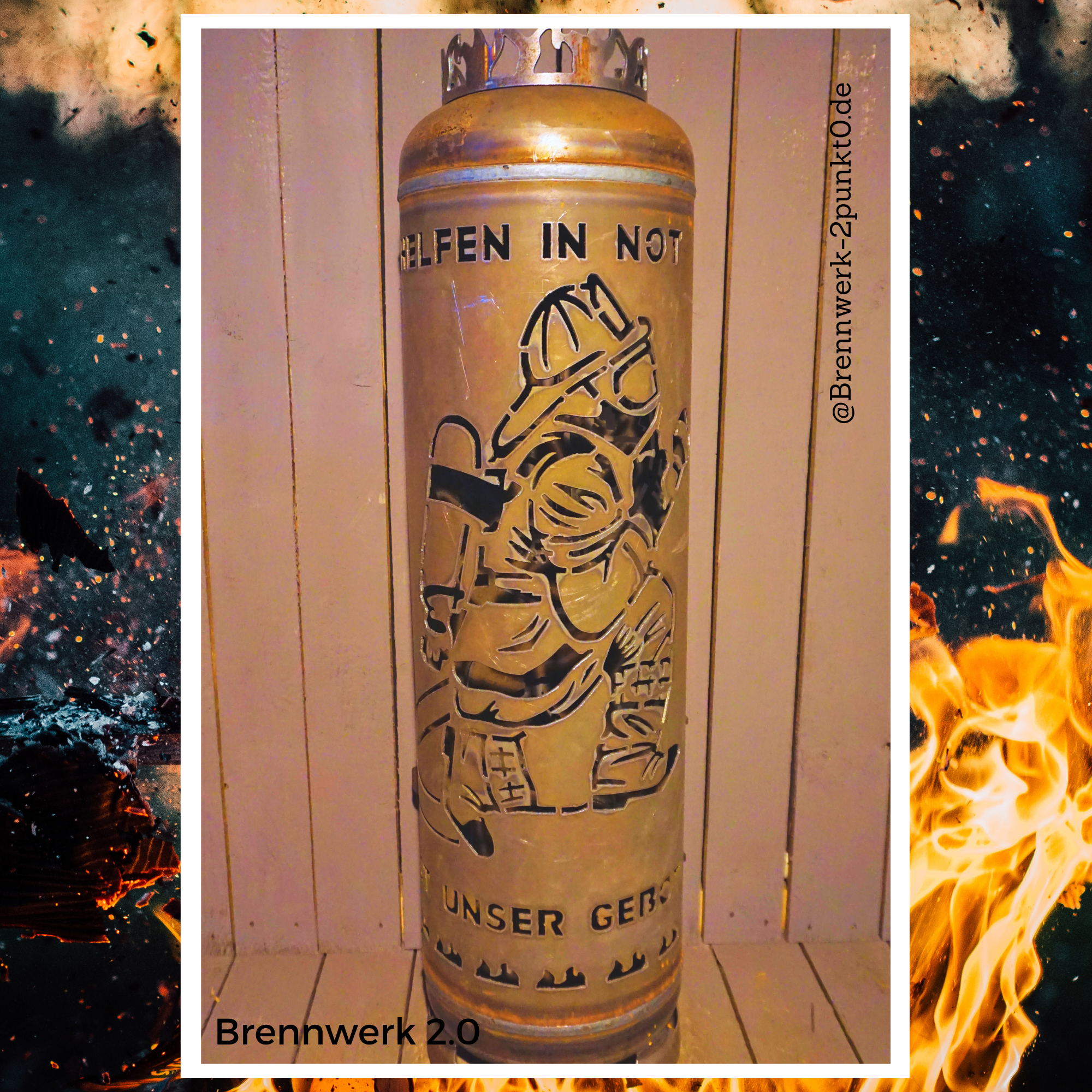 33kg Feuertonne – Feuerwehrmann