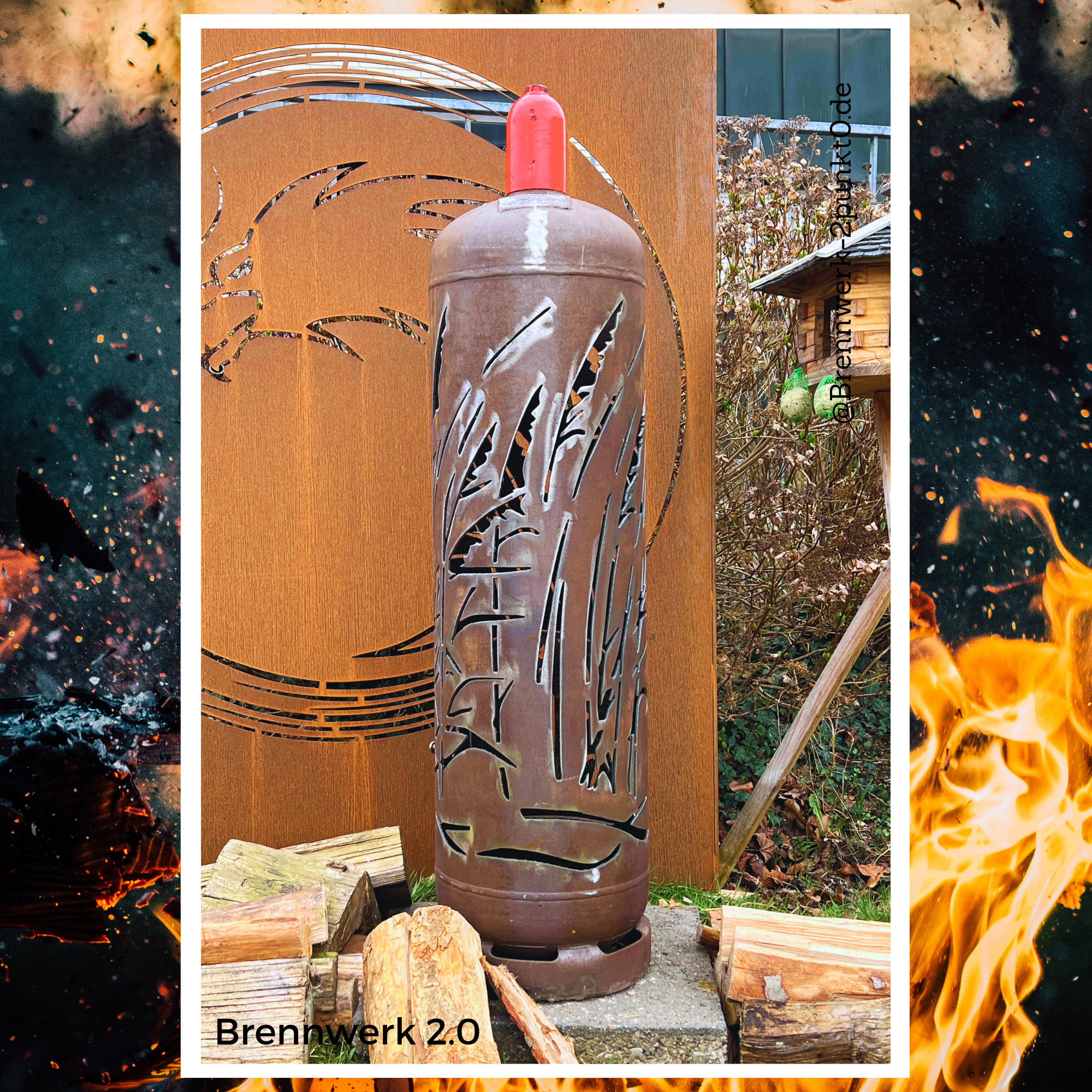 33kg Feuertonne - Dünengras umlaufend