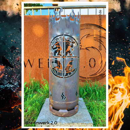 Feuerkorb - Feuerwehr / Retten, Löschen, Bergen, Schützen