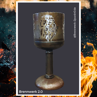 Feuerkorb / Kelch –  Löwenkopf