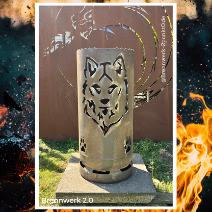 Feuerkorb –  Wolf
