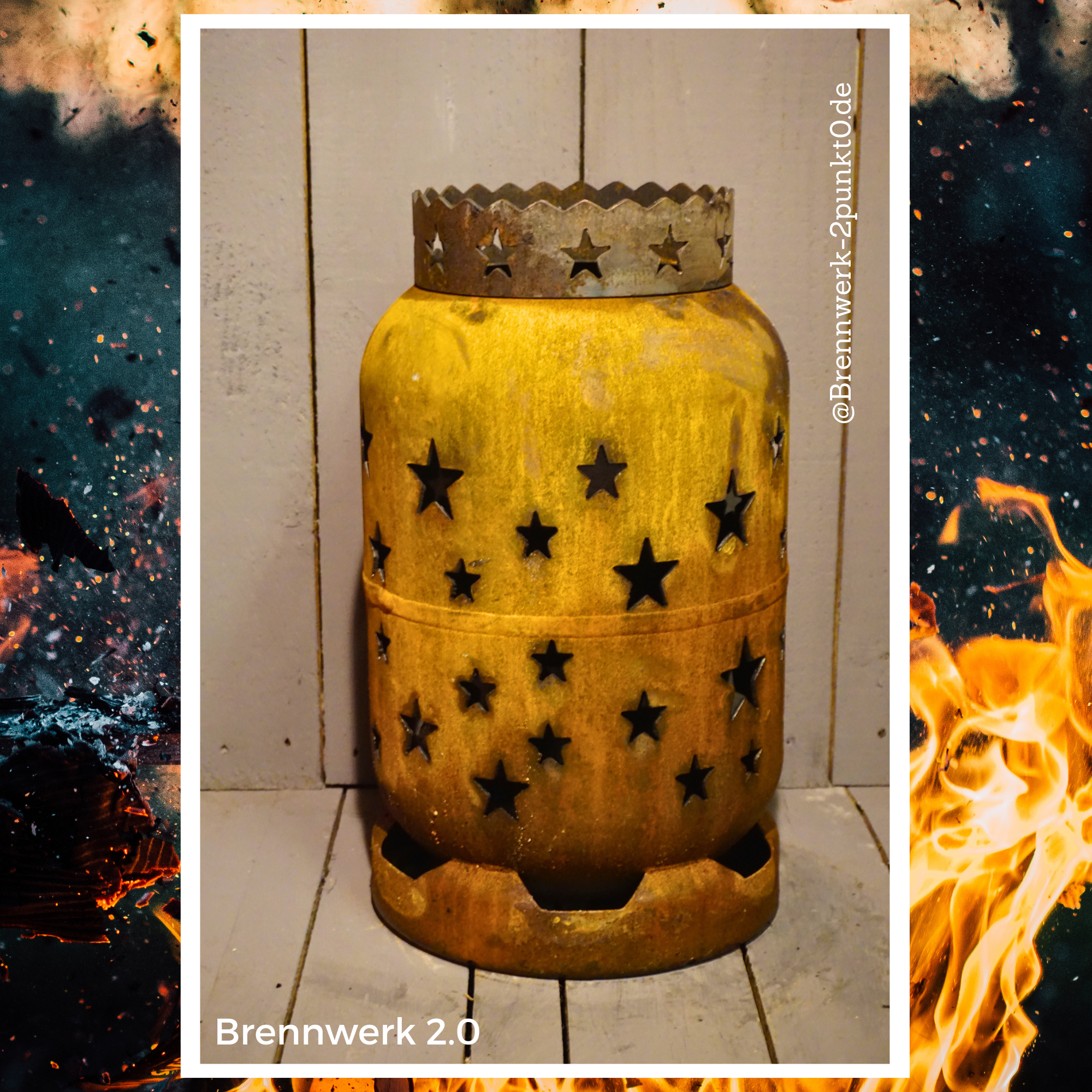 11kg Feuertonne – Sterne umlaufend