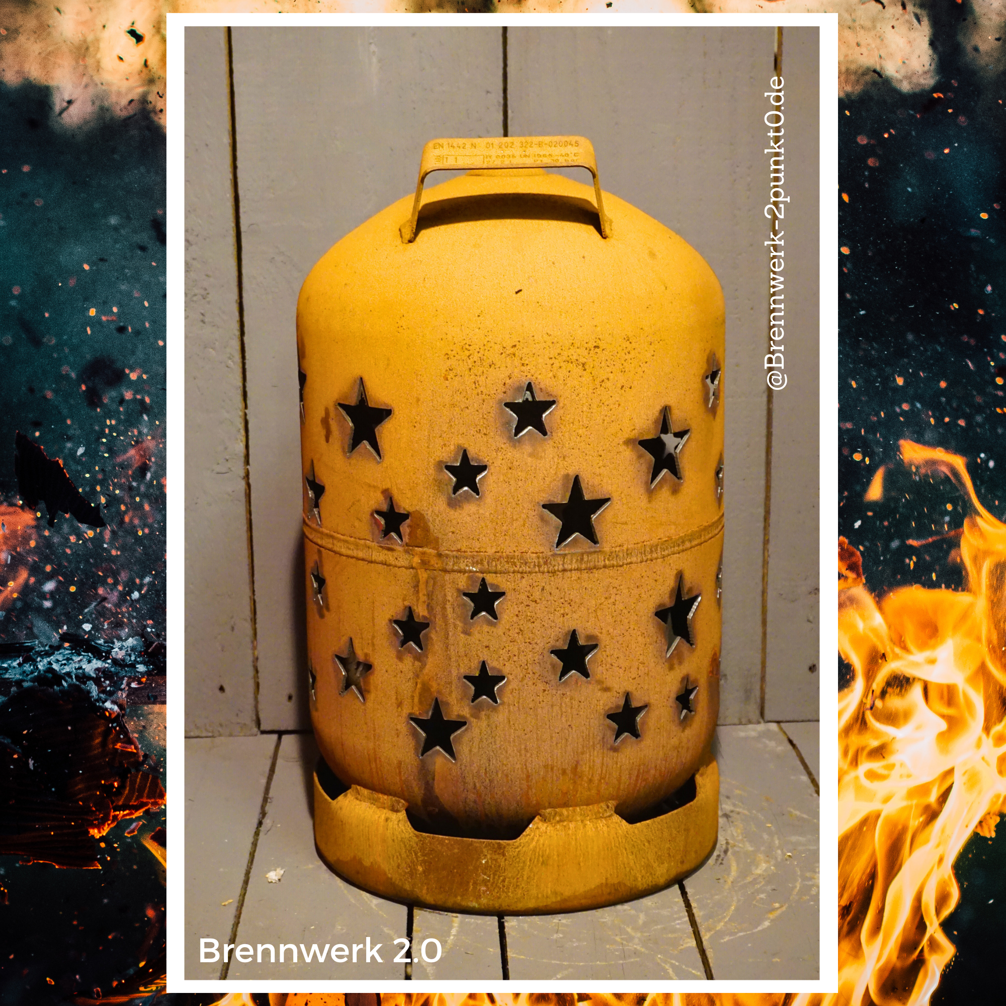 11kg Feuertonne – Sterne umlaufend