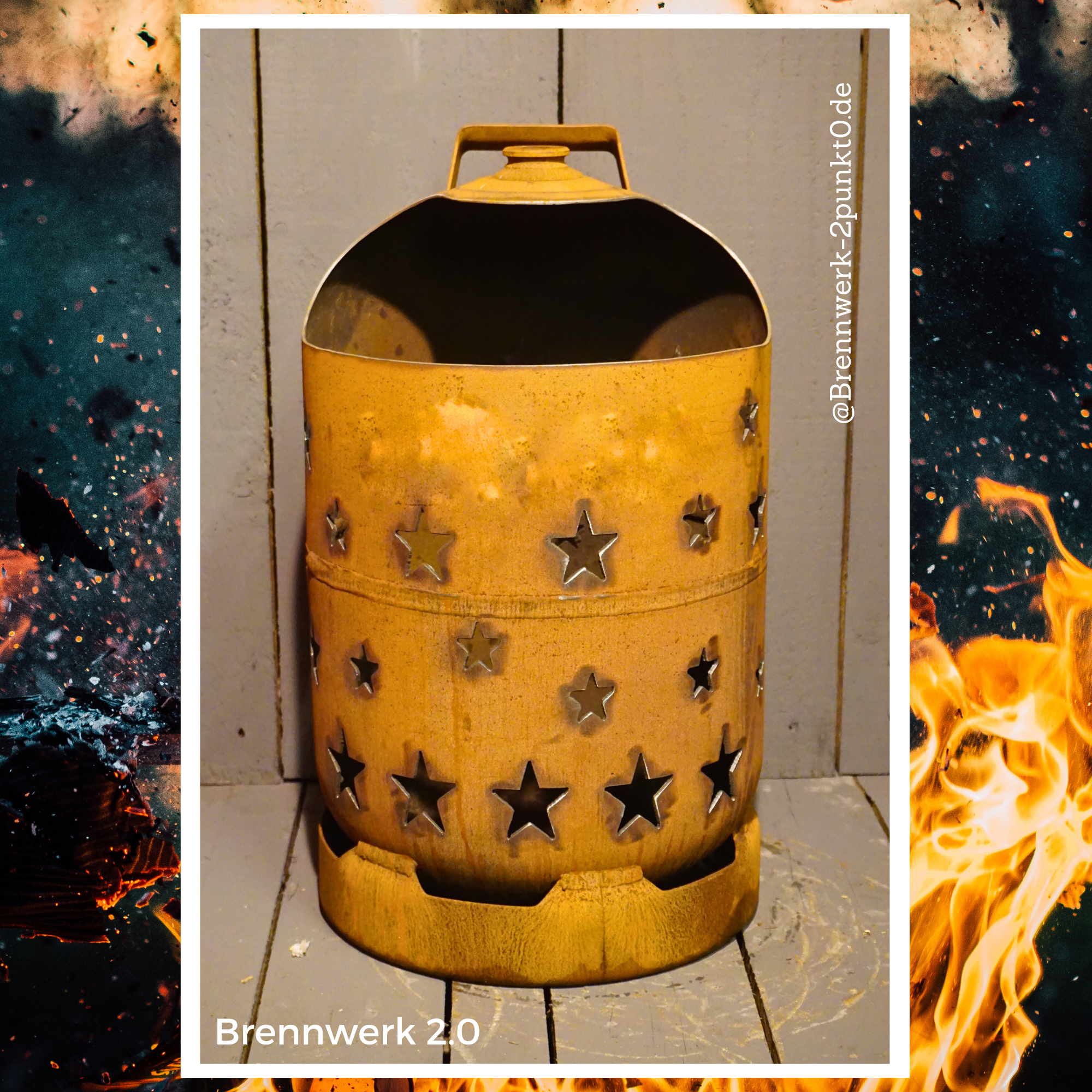 11kg Feuertonne – Sterne umlaufend
