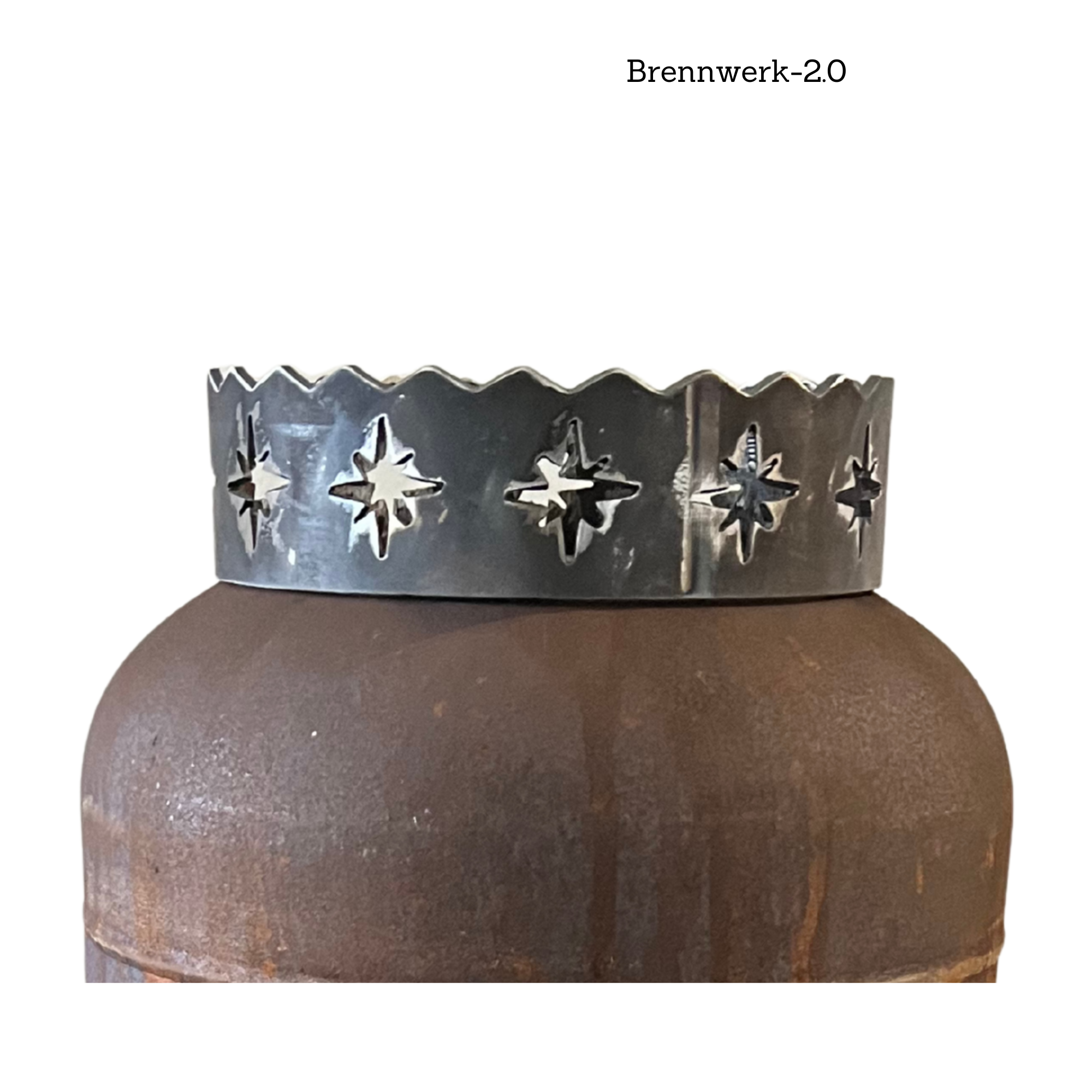 Abnehmbarer Deckel für Feuerkorb Kronendesign-Kompass