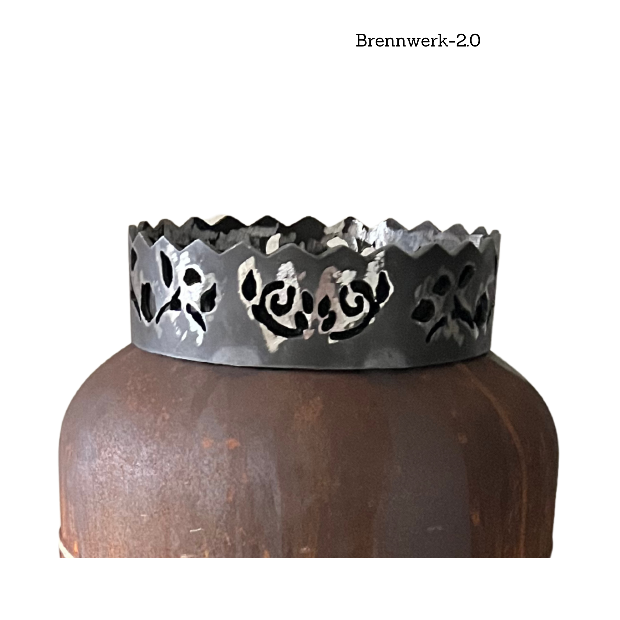 Abnehmbarer Deckel für Feuerkorb Kronendesign-Rosen