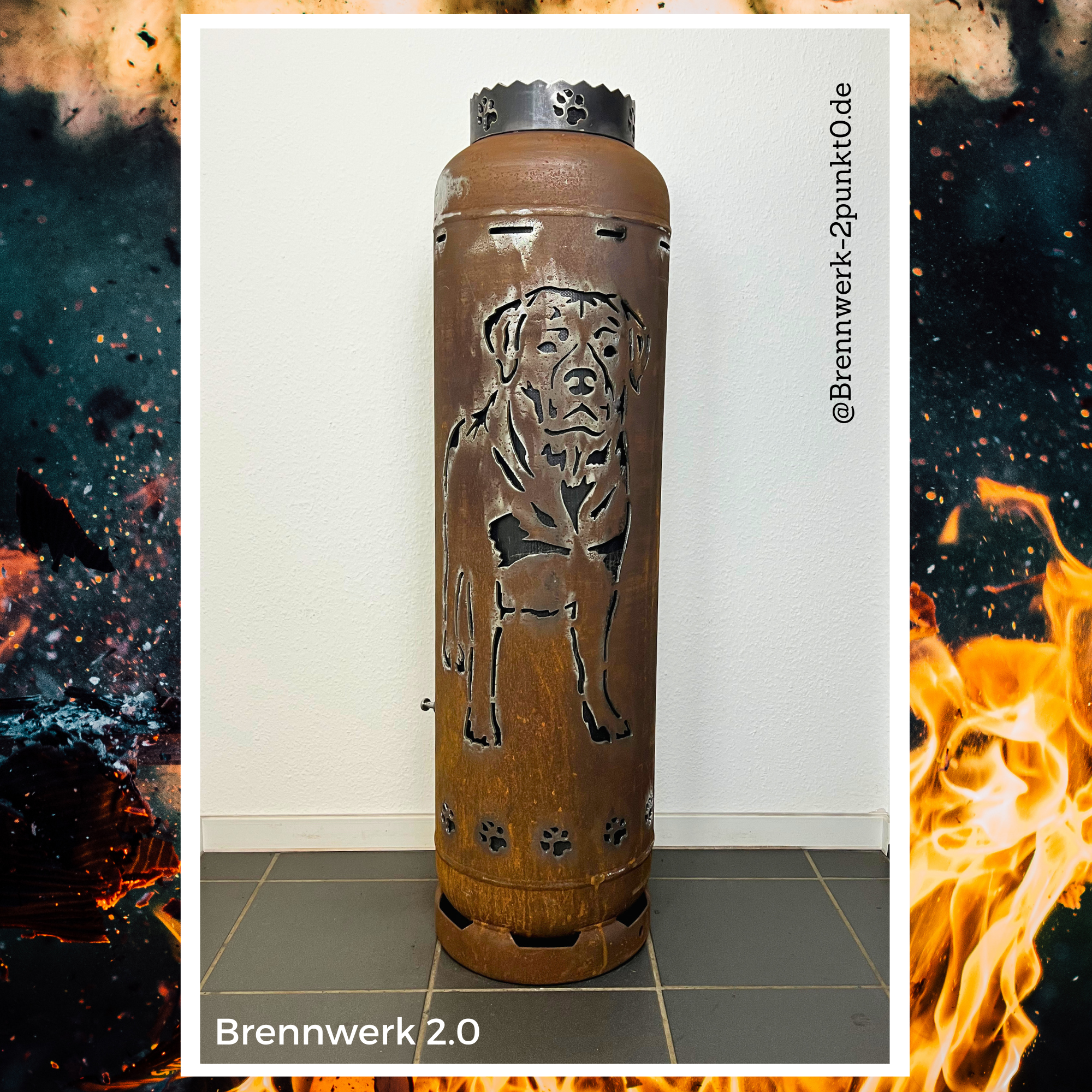 33kg Feuertonne – Rottweiler