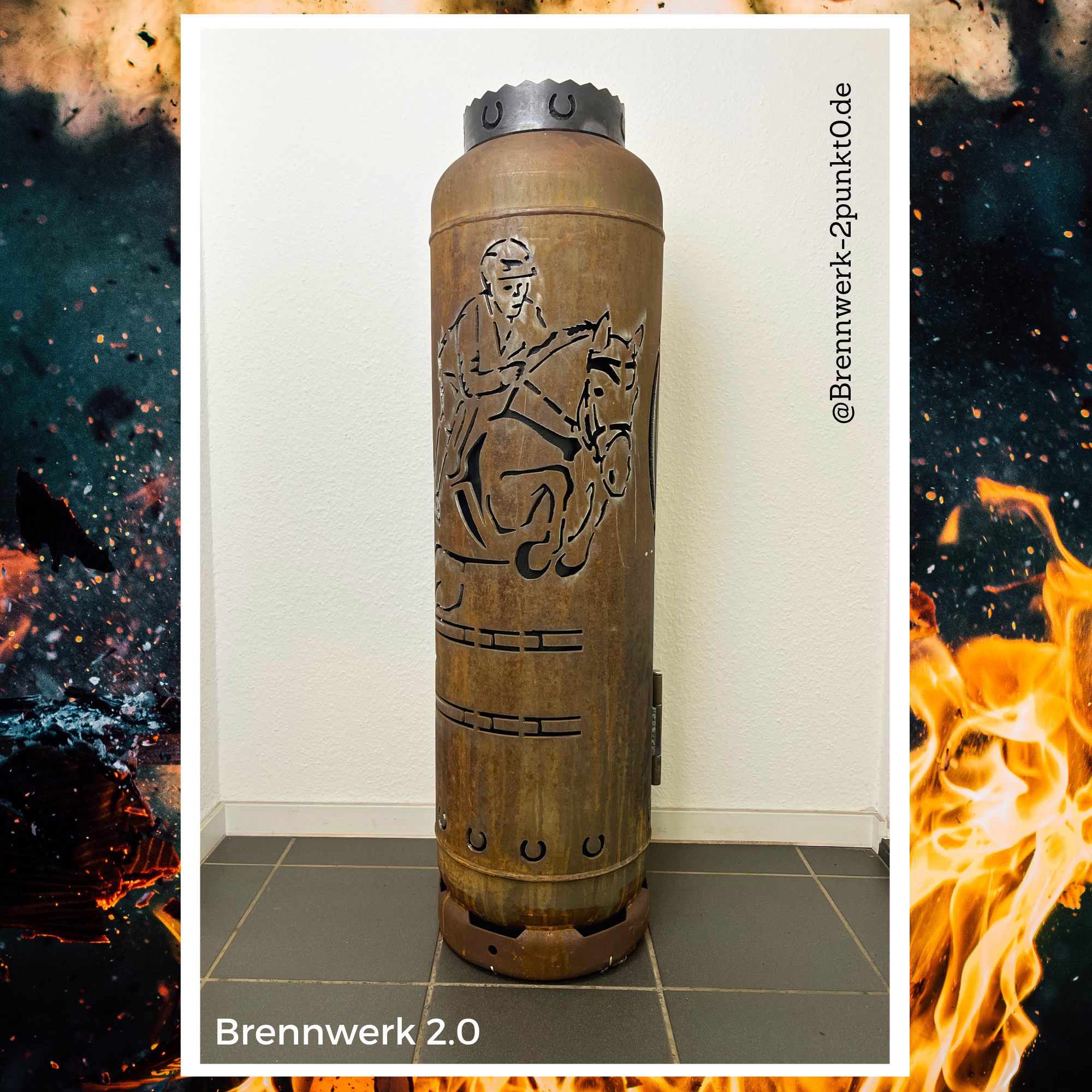 33kg Feuertonne – Springreiter_3