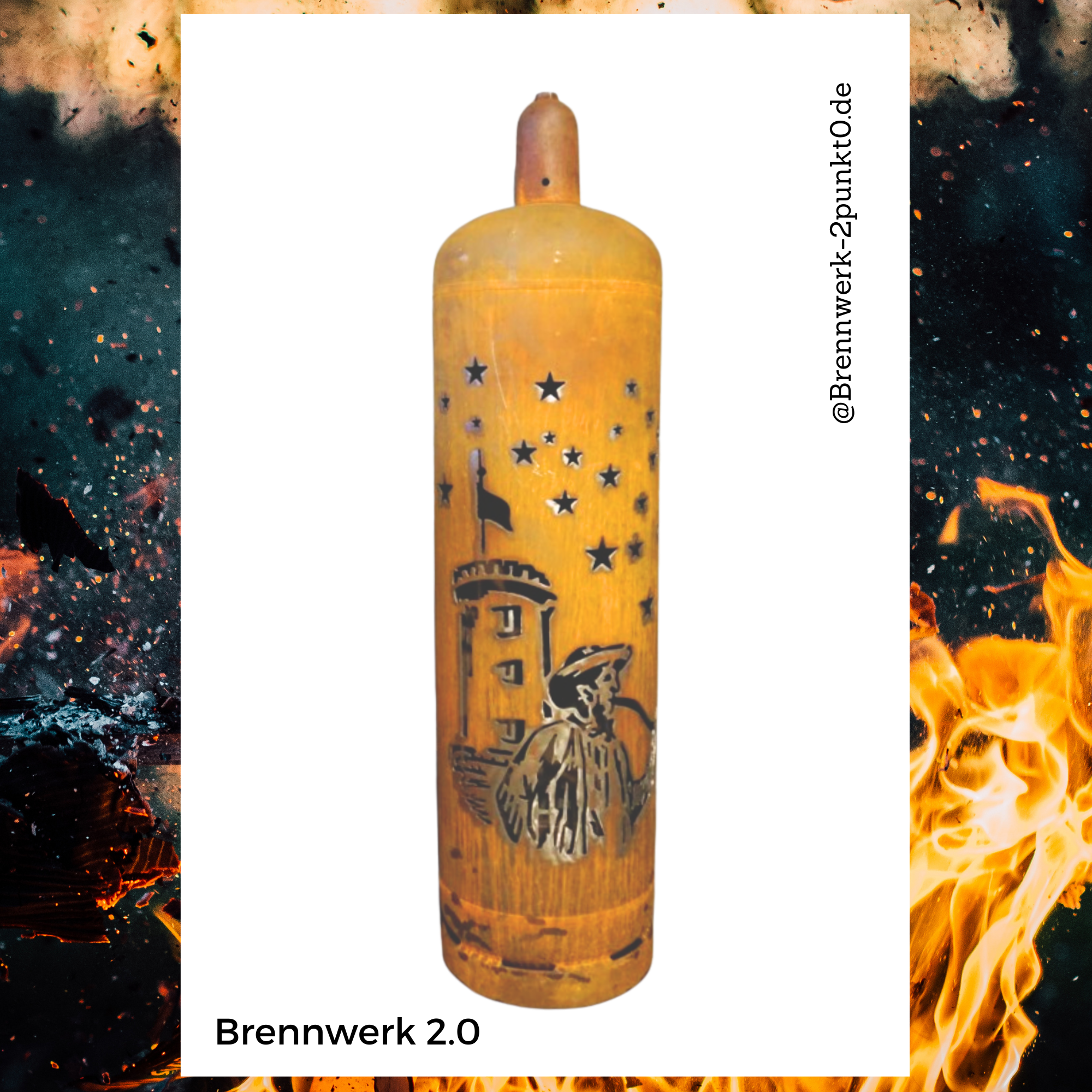 33kg Feuertonne – Bielefelder Sparrenburg mit Leineweber