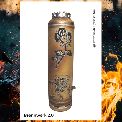 33kg Feuertonne – Rosen / Romantic Garden